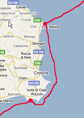 Le Castella to Ciro Marina